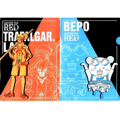 One Piece Film Red Trafalgar Law Bepo Ichiban Kuji A4 File Folder Set Prize I [USED]