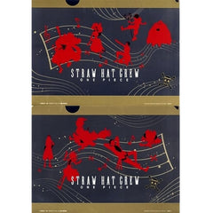 One Piece Film Red Straw Hat Pirates Straw Hat Crew Ichiban Kuji A4 File Folder Set Prize I [USED]