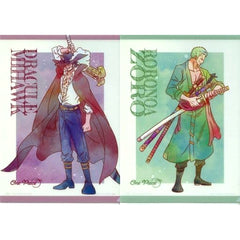 One Piece Roronoa Zoro Dracule Mihawk Ichiban Kuji Emotional Stories A4 File Folder Set Prize H [USED]