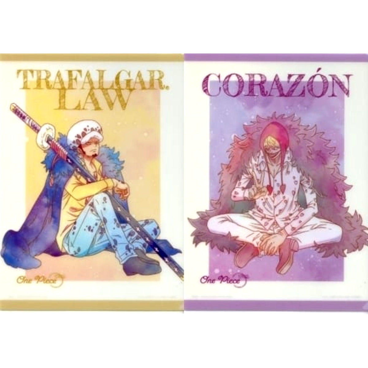 One Piece Trafalgar Law Corazon Ichiban Kuji Emotional Stories A4 File Folder Set Prize H [USED]