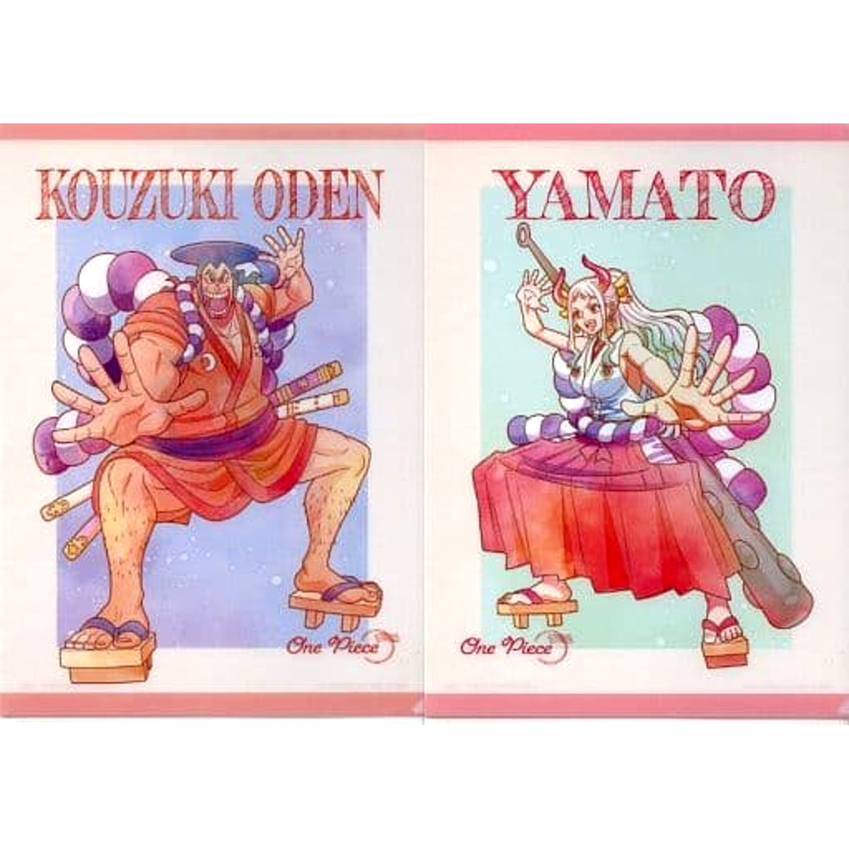 One Piece Oden Kozuki Yamato Ichiban Kuji Emotional Stories A4 File Folder Set Prize H [USED]