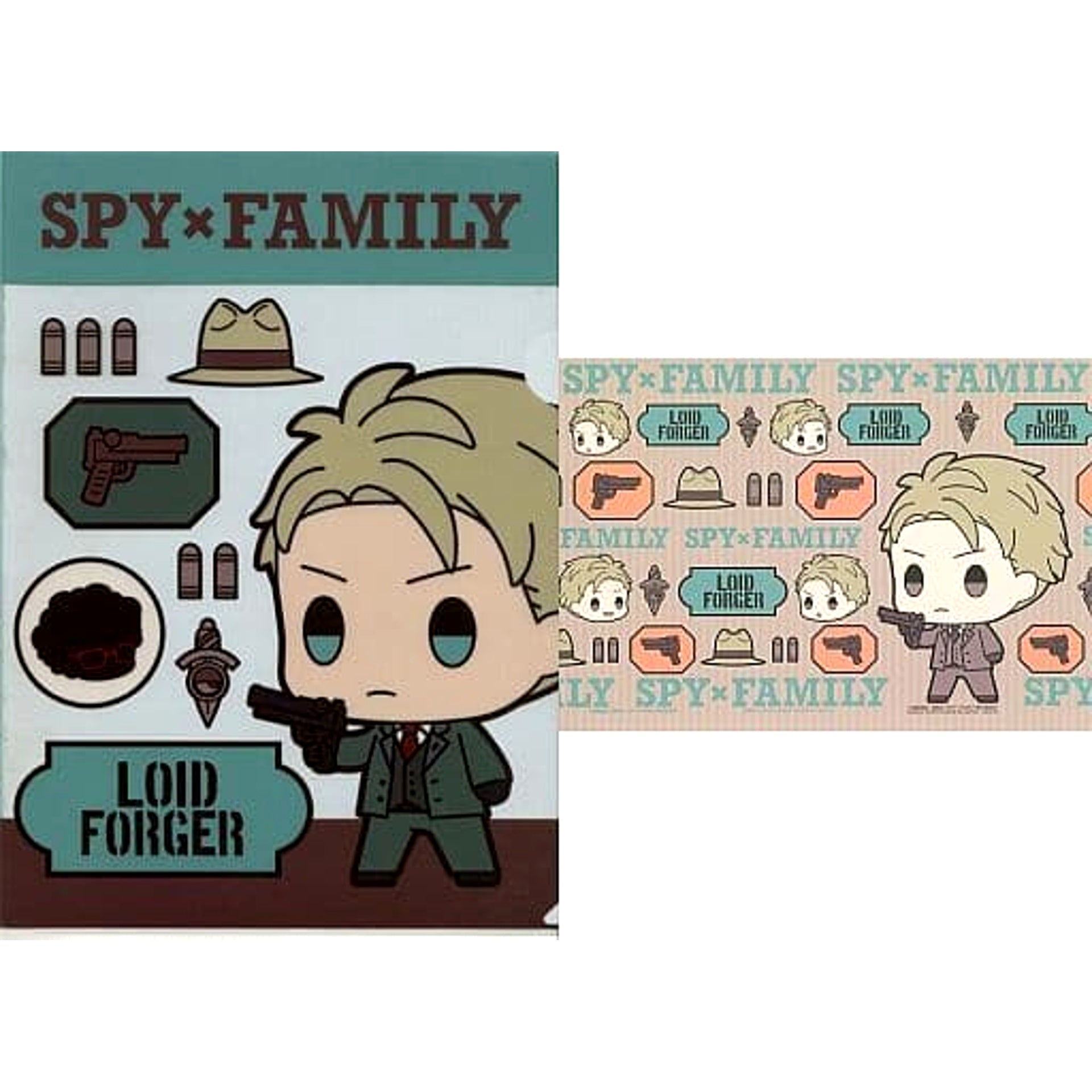 SPY x FAMILY Loid Forger Ichiban Kuji Lovely Ordinary Days A4 Clear File & Sticker Prize F-1 [USED]