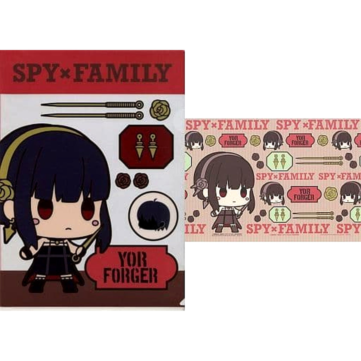 SPY x FAMILY Yor Forger Ichiban Kuji Lovely Ordinary Days A4 Clear File & Sticker Prize F-3 [USED]