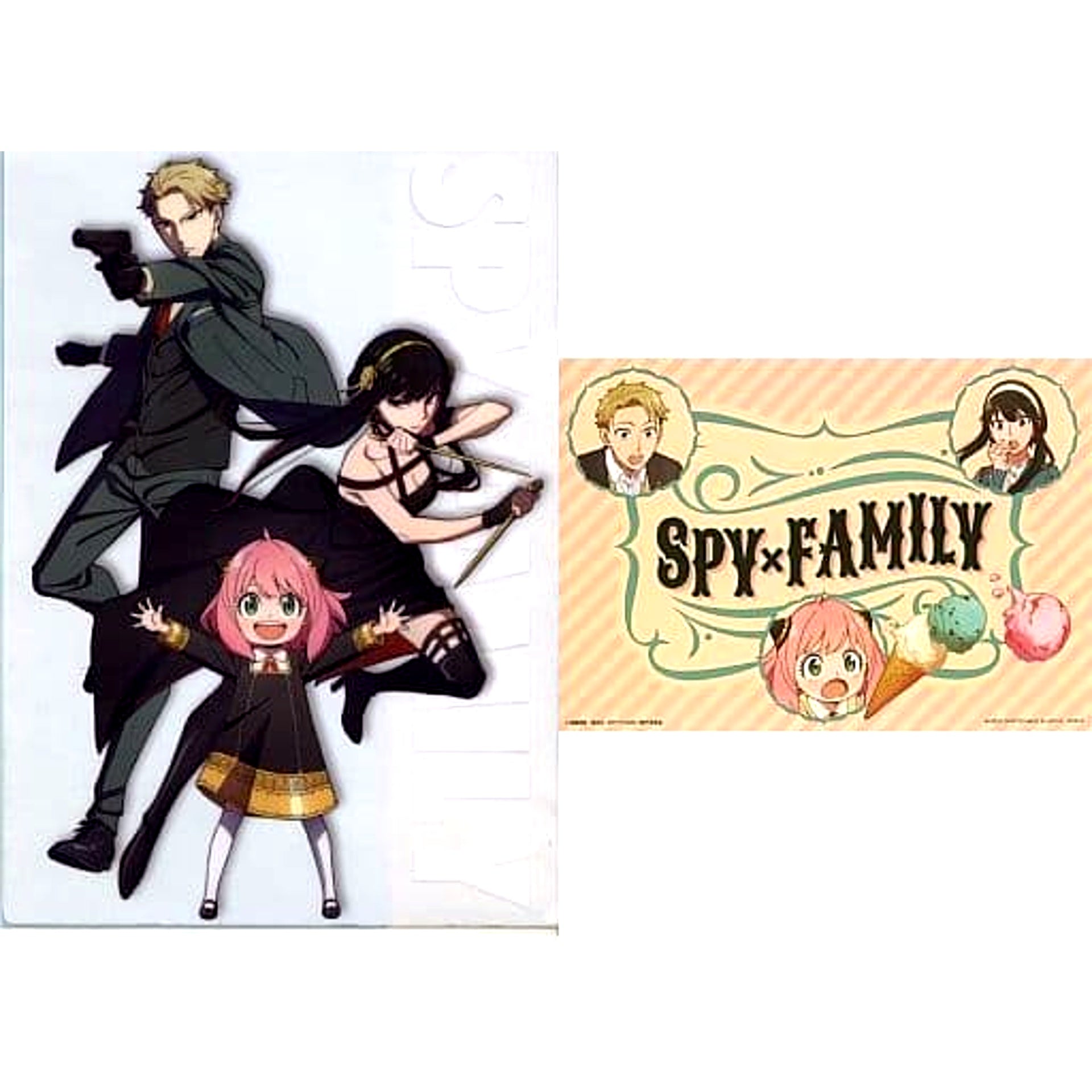 SPY x FAMILY Forger Family Ichiban Kuji Lovely Ordinary Days A4 Clear File & Sticker F-6 Prize [USED]