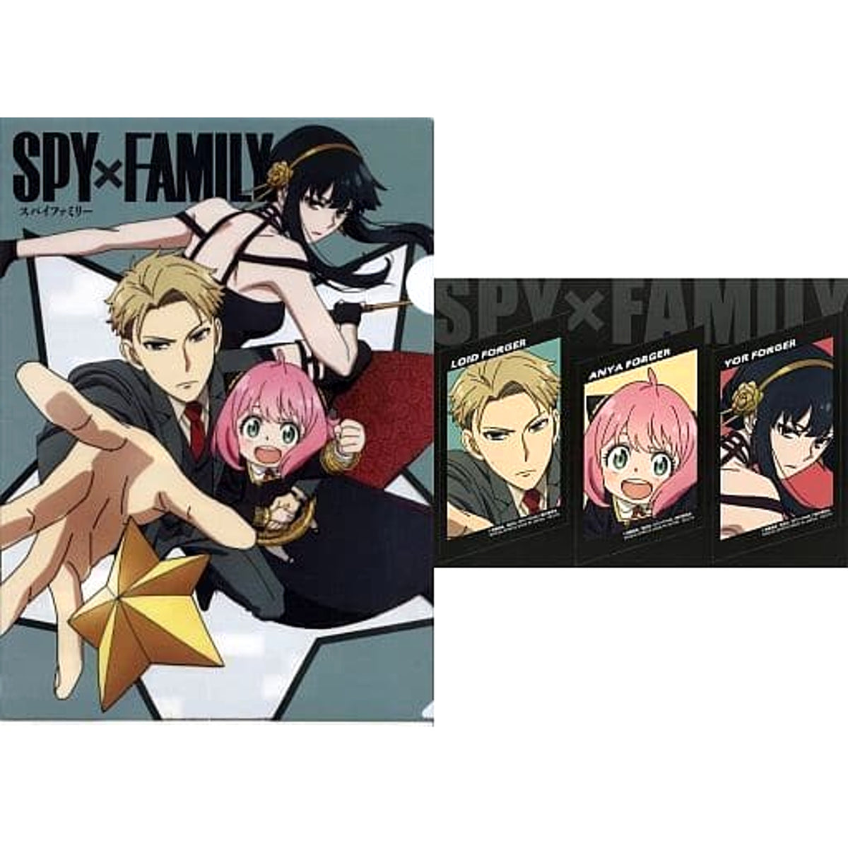 SPY x FAMILY Forger Family Mission Start! Ichiban Kuji Lovely Ordinary Days A4 Clear File & Sticker Prize F-7 [USED]