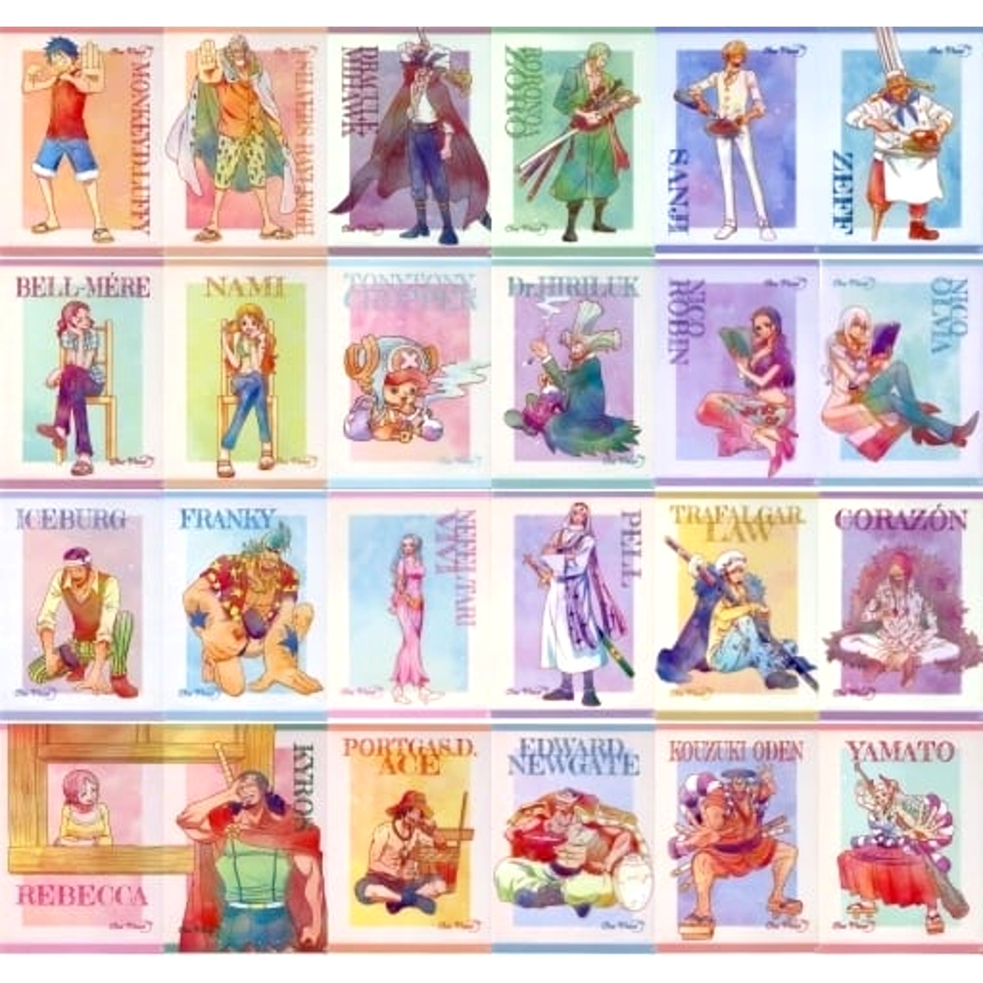 One Piece Franky & Others All 12 Types Set Ichiban Kuji Emotional Stories A4 File Folder Set Prize H [USED]