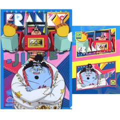 One Piece Film Red Franky Jinbei Ichiban Kuji More Beat A4 Clear File & Sticker Set Prize H [USED]