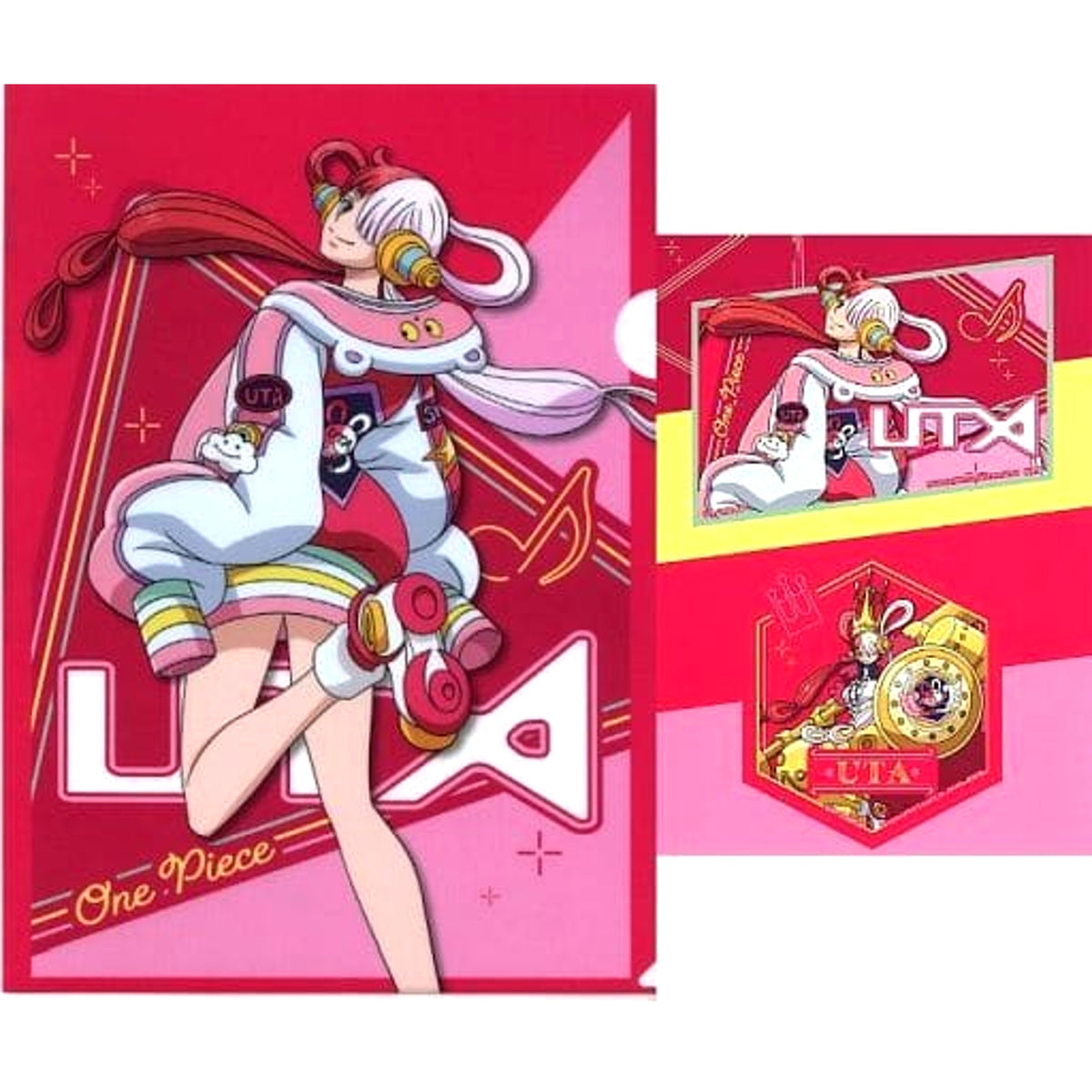 One Piece Film Red Uta Ichiban Kuji More Beat A4 Clear File & Sticker Set Prize H [USED]