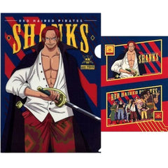 One Piece Film Red Shanks Red Hair Pirates Ichiban Kuji More Beat A4 Clear File & Sticker Set Prize H [USED]