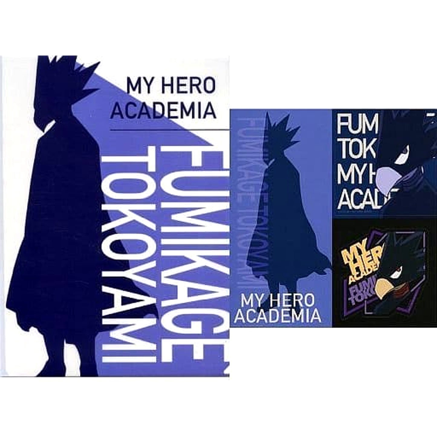 My Hero Academia Fumikage Tokoyami Ichiban Kuji Rush A4 Clear File & Sticker Set Prize J [USED]