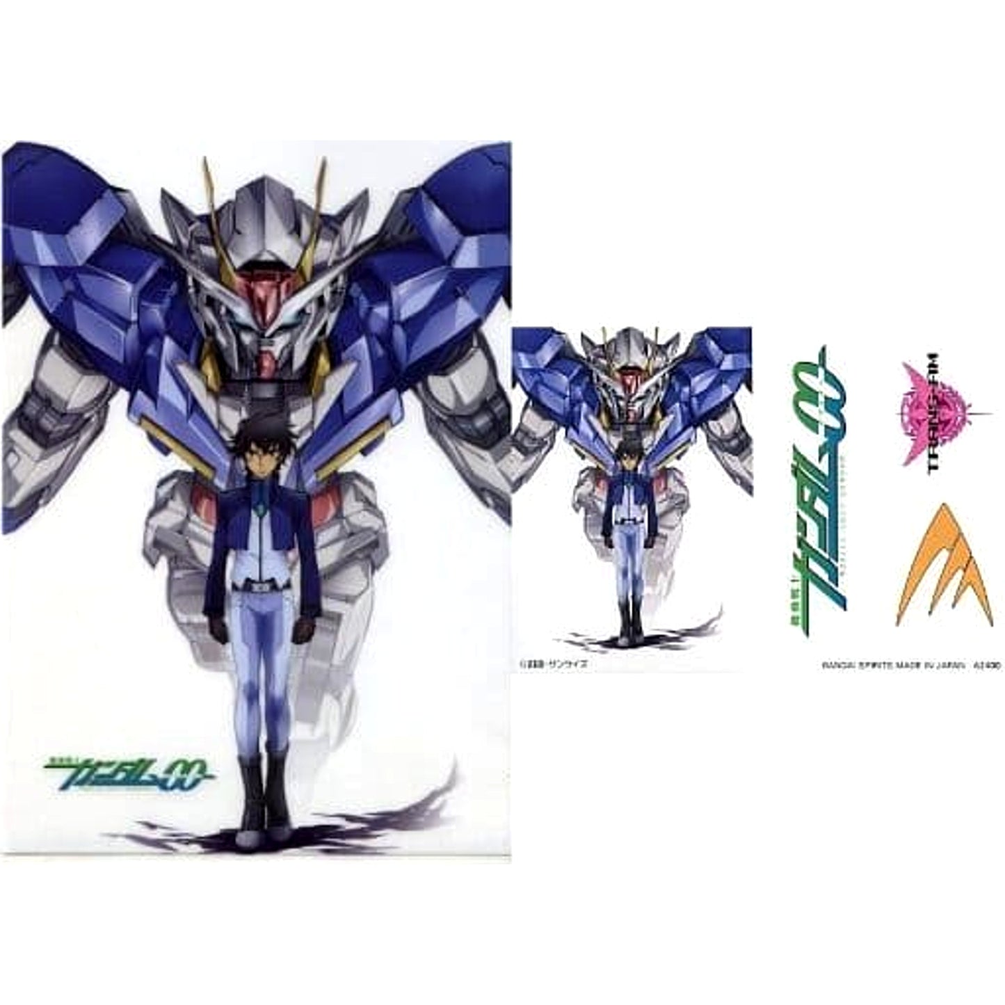 Mobile Suit Gundam 00 Ichiban Kuji Mobile Suit Gundam: The Witch from Mercury A4 Clear File & Sticker Set Prize H [USED]