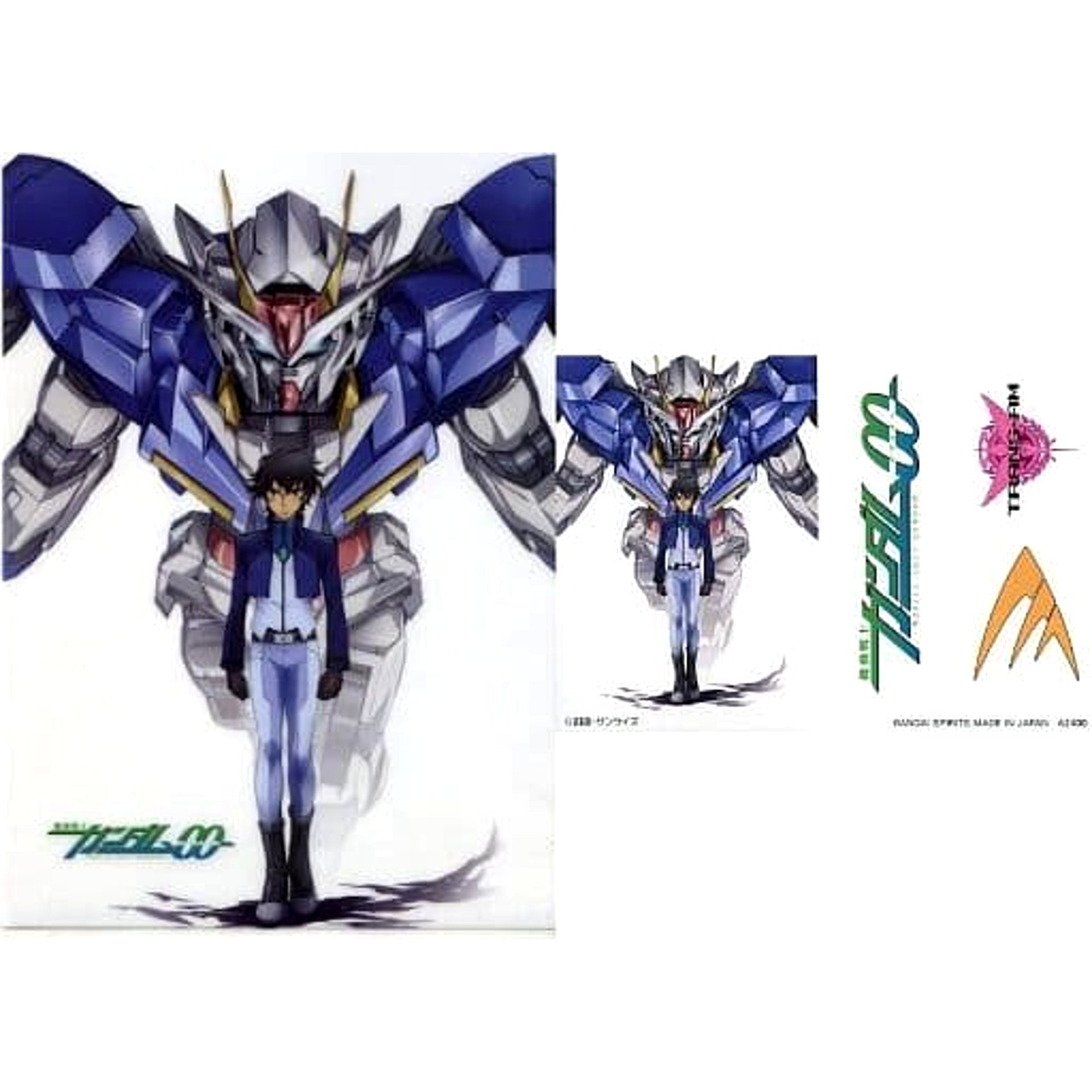 Mobile Suit Gundam 00 Ichiban Kuji Mobile Suit Gundam: The Witch from Mercury A4 Clear File & Sticker Set Prize H [USED]