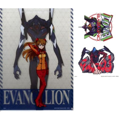 Evangelion Asuka Shikinami Langley Evangelion Unit 3 Ichiban Kuji Apostle, Attack A4 Clear File & Sticker Set Prize H [USED]