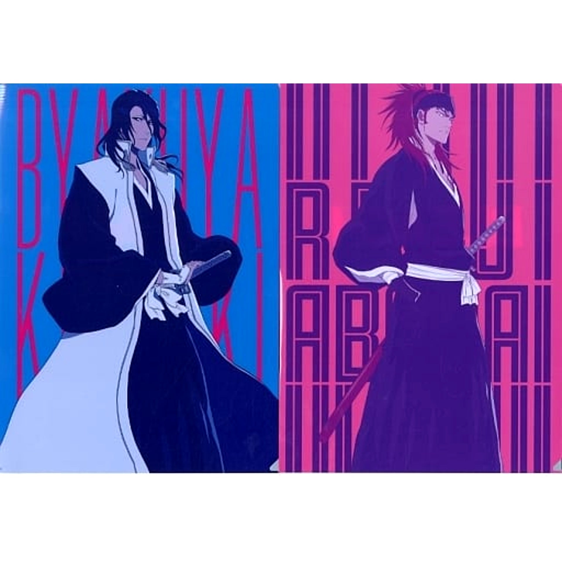 Bleach: Thousand Year Blood War Byakuya Kichiki Renji Abarai Ichiban Kuji Op.1 A4 File Folder Prize E [USED]