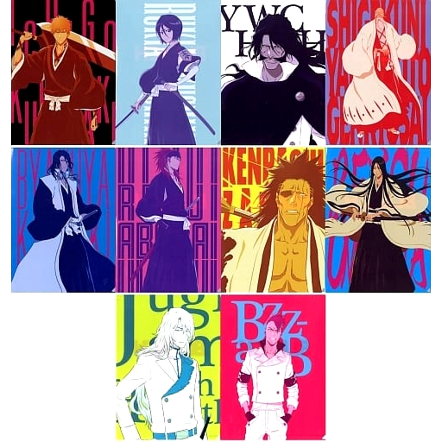 Bleach: Thousand Year Blood War Ichigo Kurosaki & Others All 5 Types Set Ichiban Kuji Op.1 A4 File Folder Prize E [USED]