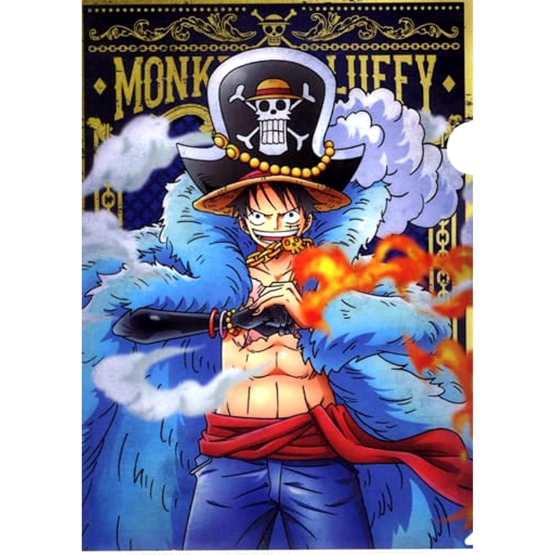 One Piece Monkey D. Luffy Ichiban Kuji 20th Anniversary A4 Newly Illustrated Clear File Prize L [USED]