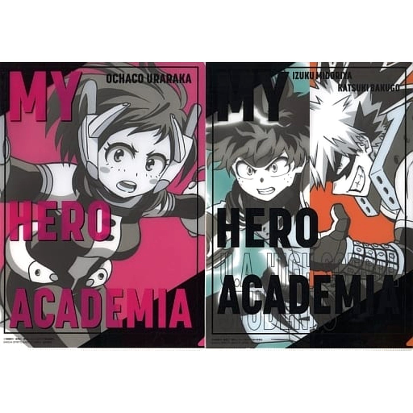 My Hero Academia Ochaco Uraraka Izuku Midoriya Katsuki Bakugo Ichiban Kuji Determination A4 File Folder Set Prize G [USED]