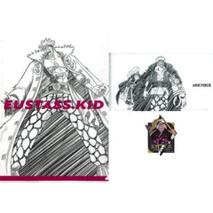 One Piece Eustace Kid Killer Ichiban Kuji Nanko Furaku no Futokoro Gatana A4 Clear File, Sticker & Mask Case Prize H [USED]