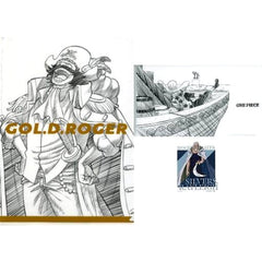 One Piece Gol D. Roger Silvers Rayleigh Ichiban Kuji Nanko Furaku no Futokoro Gatana A4 Clear File, Sticker & Mask Case Prize H [USED]