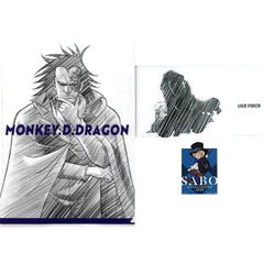 One Piece Monkey D. Dragon Sabo Ichiban Kuji Nanko Furaku no Futokoro Gatana A4 Clear File, Sticker & Mask Case Prize H [USED]
