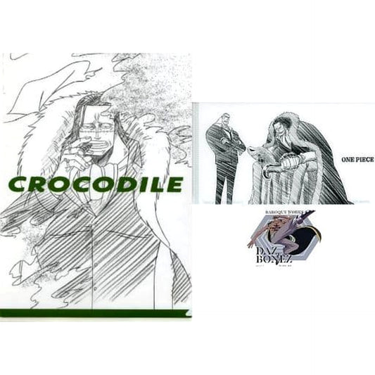 One Piece Sir Crocodile Daz Bones Ichiban Kuji Nanko Furaku no Futokoro Gatana A4 Clear File, Sticker & Mask Case Prize H [USED]