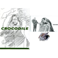 One Piece Sir Crocodile Daz Bones Ichiban Kuji Nanko Furaku no Futokoro Gatana A4 Clear File, Sticker & Mask Case Prize H [USED]