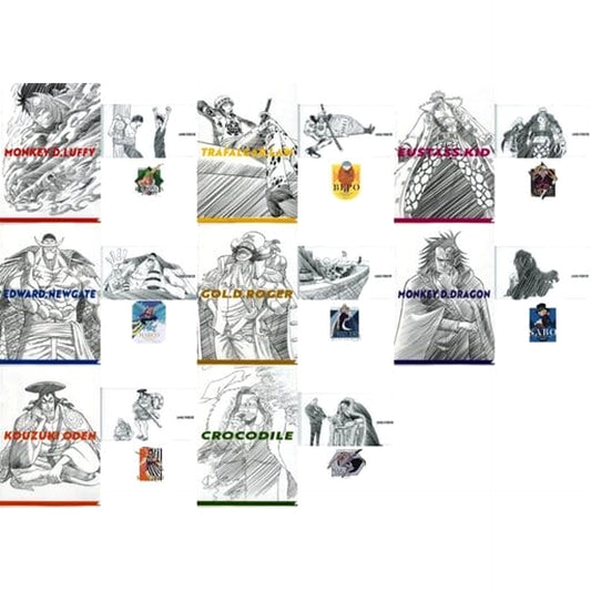 One Piece Monkey D. Luffy & Others All 8 Types Set Ichiban Kuji Nanko Furaku no Futokoro Gatana A4 Clear File, Sticker & Mask Case Prize H [USED]