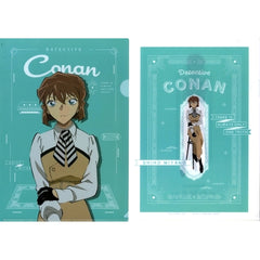 Shiho Miyano L Prize A4 Clear File Set of 2 Sega Lucky Kuji Detective Conan Trad style collection [USED]