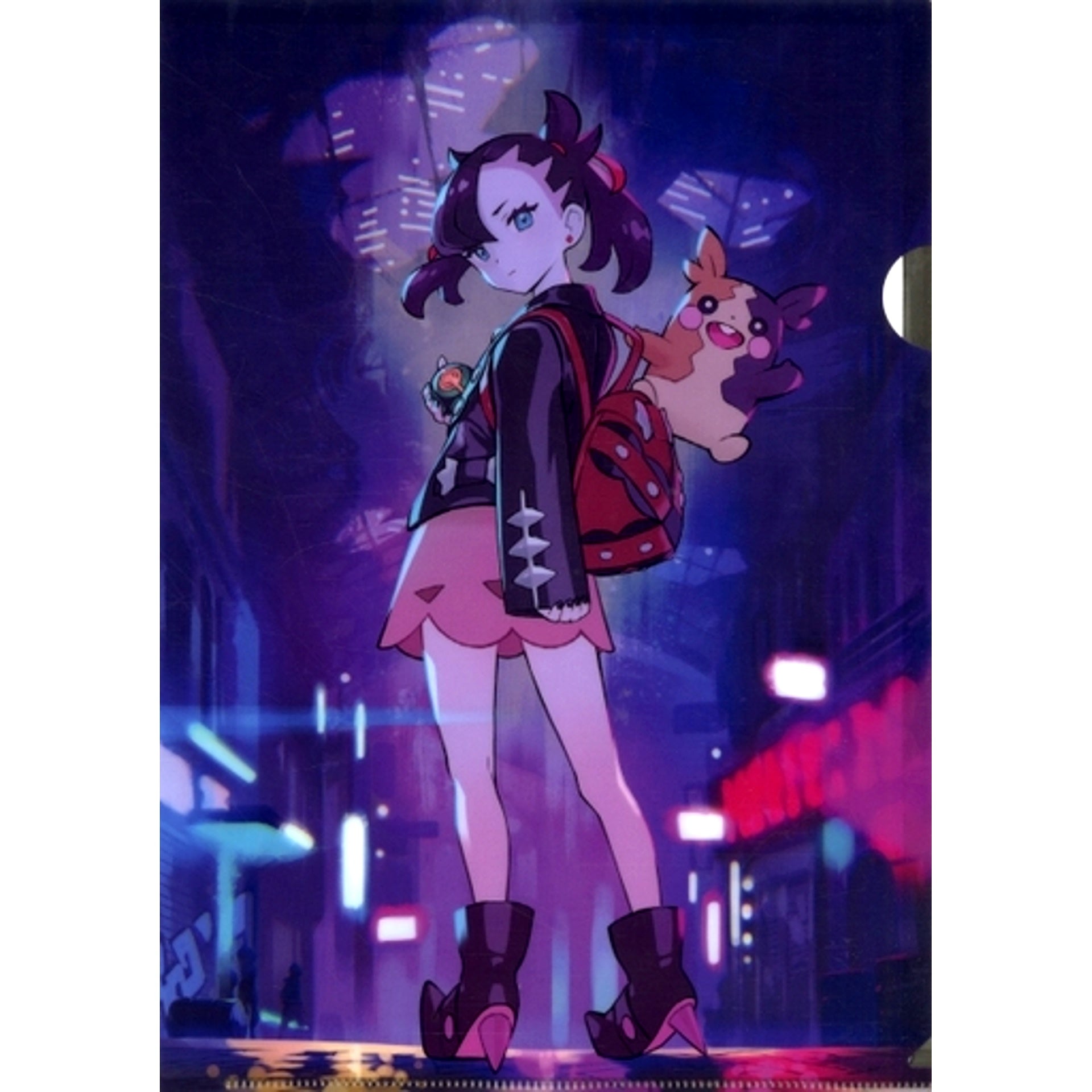 Marnie & Morpeko A4 Clear File Pokemon Sword and Shield Marnie & Morpeko ABS & PVC Painted Completed Figure Pokemon Center Online Included Bonus Single Item [USED]