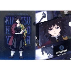 Demon Slayer: Kimetsu no Yaiba Giyu Tomiokau Ichiban Kuji Iza Katanakaji no Sato e A4 Clear File Set of 2 Prize G [USED]