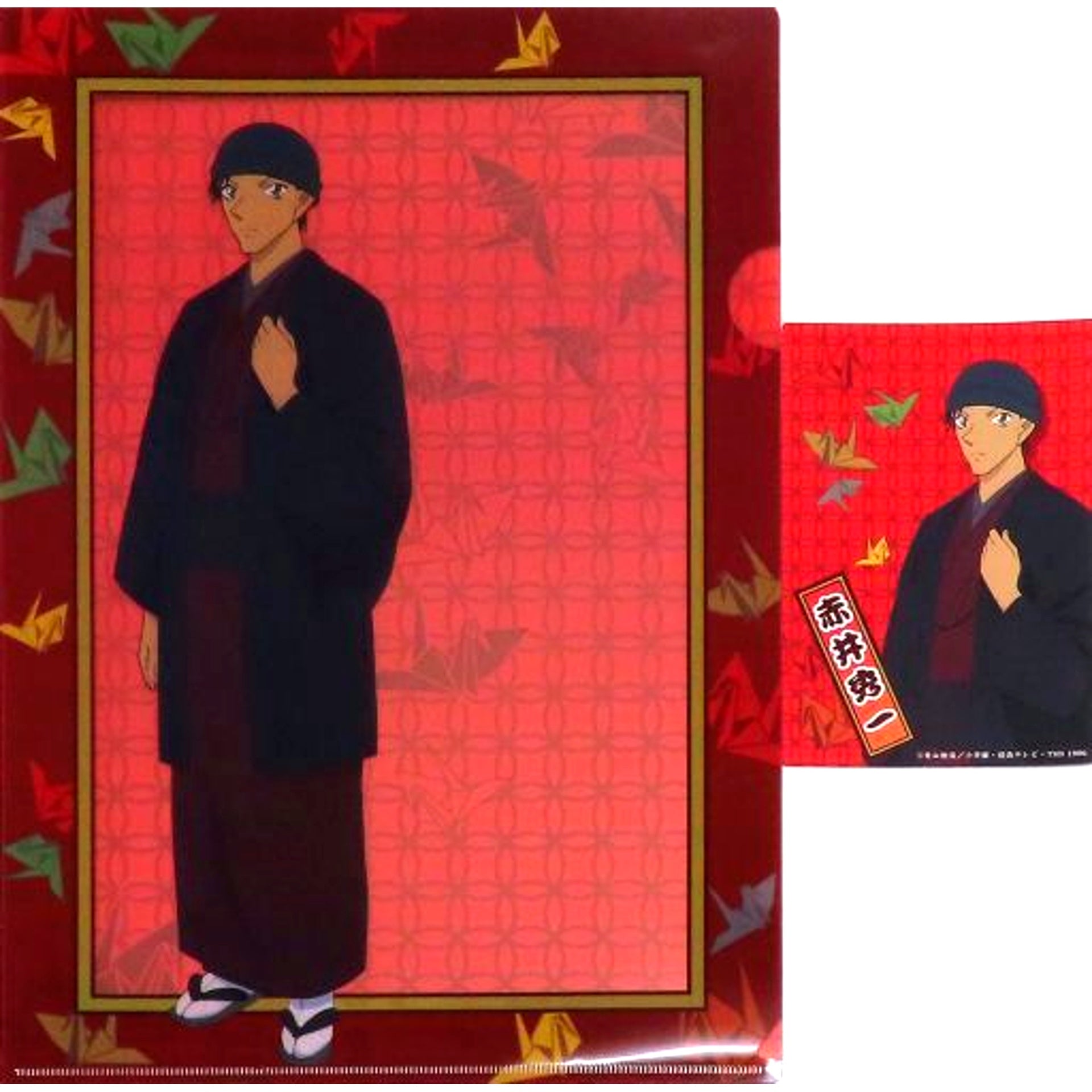 Shuichi Akai 6th Prize A4 Clear File Sega Lucky Kuji Detective Conan Wa collection Wa [USED]