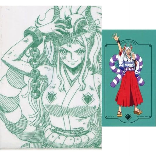 One Piece Yamato Ichiban Kuji Ryoyoku Kessen A4 Clear File & Sticker Prize G [USED]