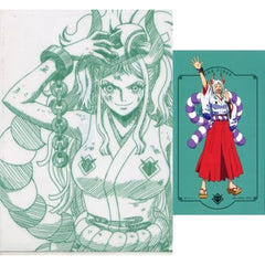 One Piece Yamato Ichiban Kuji Ryoyoku Kessen A4 Clear File & Sticker Prize G [USED]