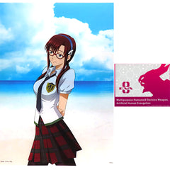 Evangelion Makinami Mari Illustrious Unit 8 Ichiban Kuji Zenryoku Shisso! A4 Clear File & Sticker Set Prize K [USED]