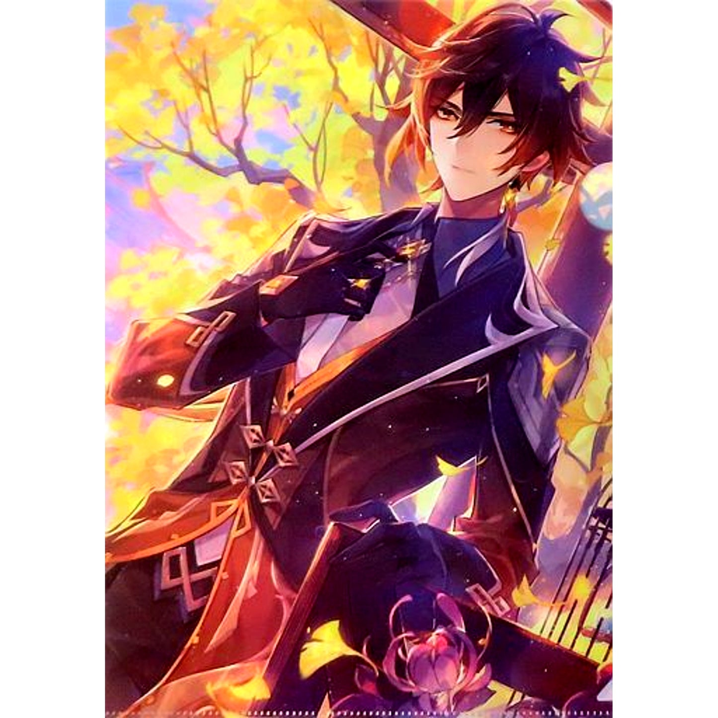 Zhongli A4 Clear File Genshin Impact China Offline Event Limited [USED]
