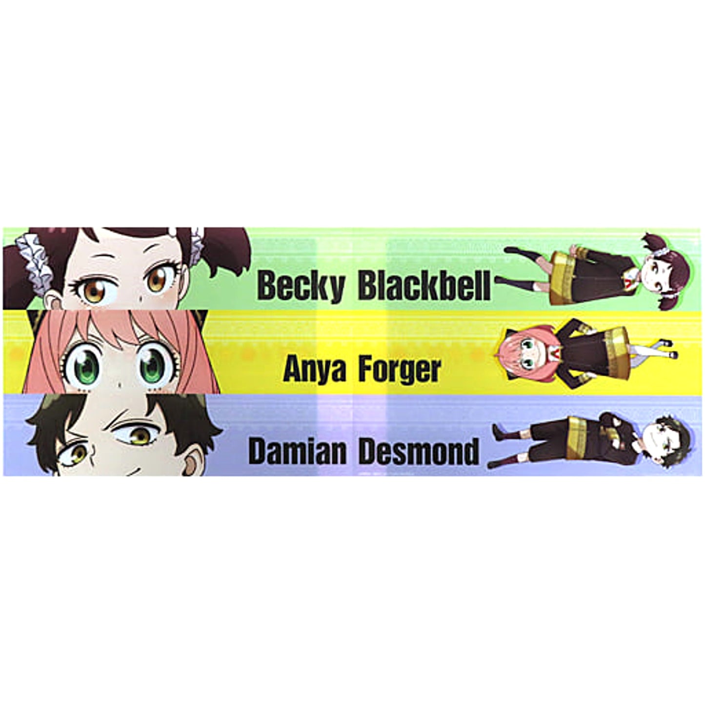 SPY x FAMILY Anya Becky Damian Ichiban Kuji You Made My Day A4 Wide Clear File Prize G [USED]