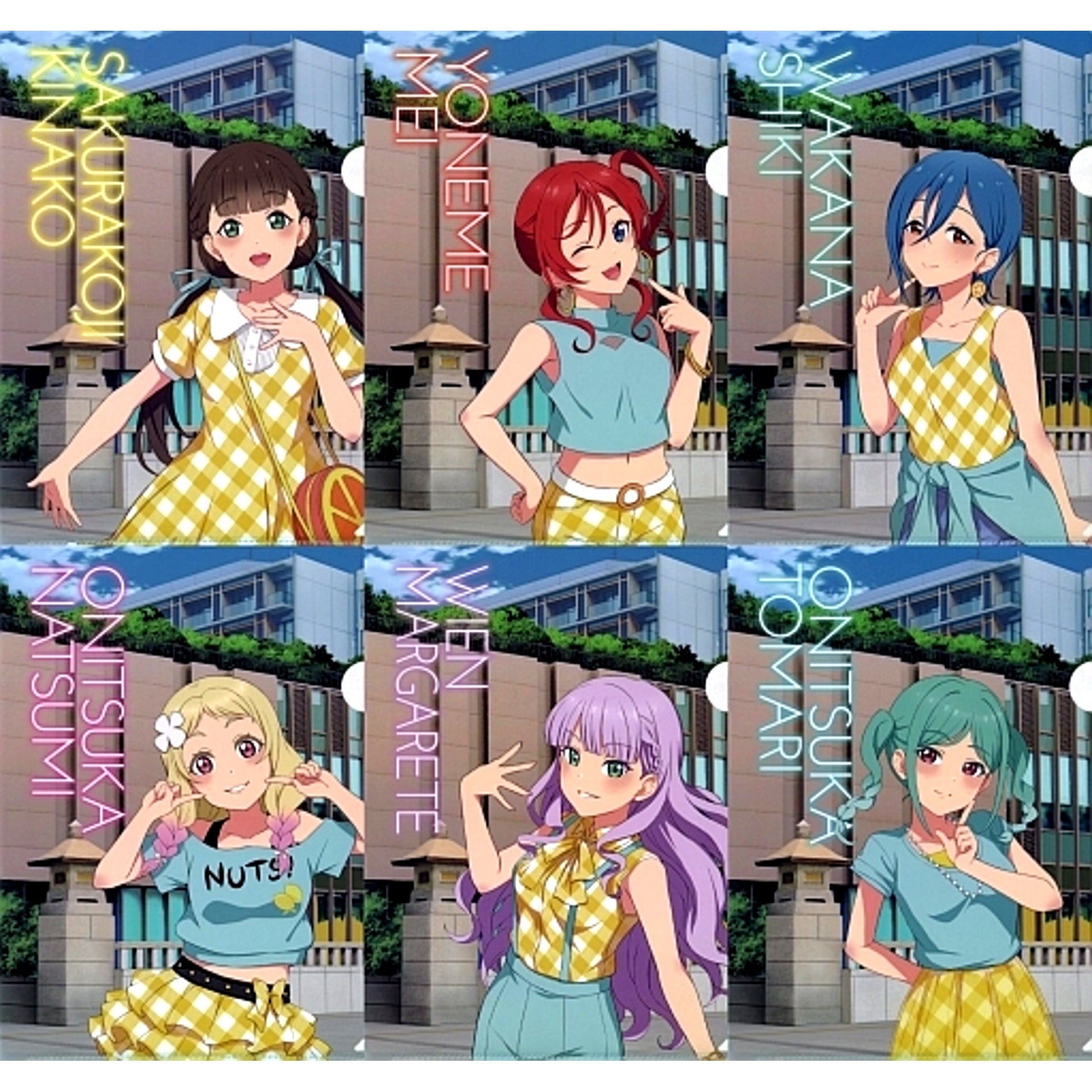 2nd Years and New 1st Years A4 Clear File Set of 6 Love Live! Superstar!! x NewDays Part 2 [USED]
