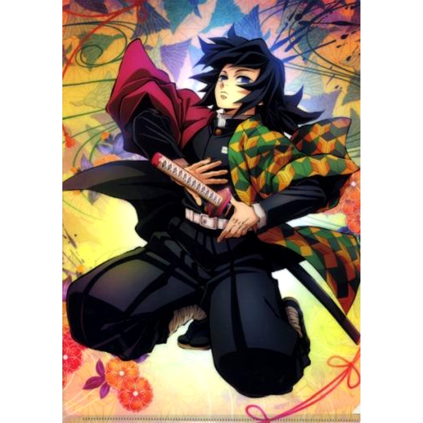 Giyu Tomioka Teaser Visual A4 Clear File Demon Slayer Hashira Training Arc [USED]