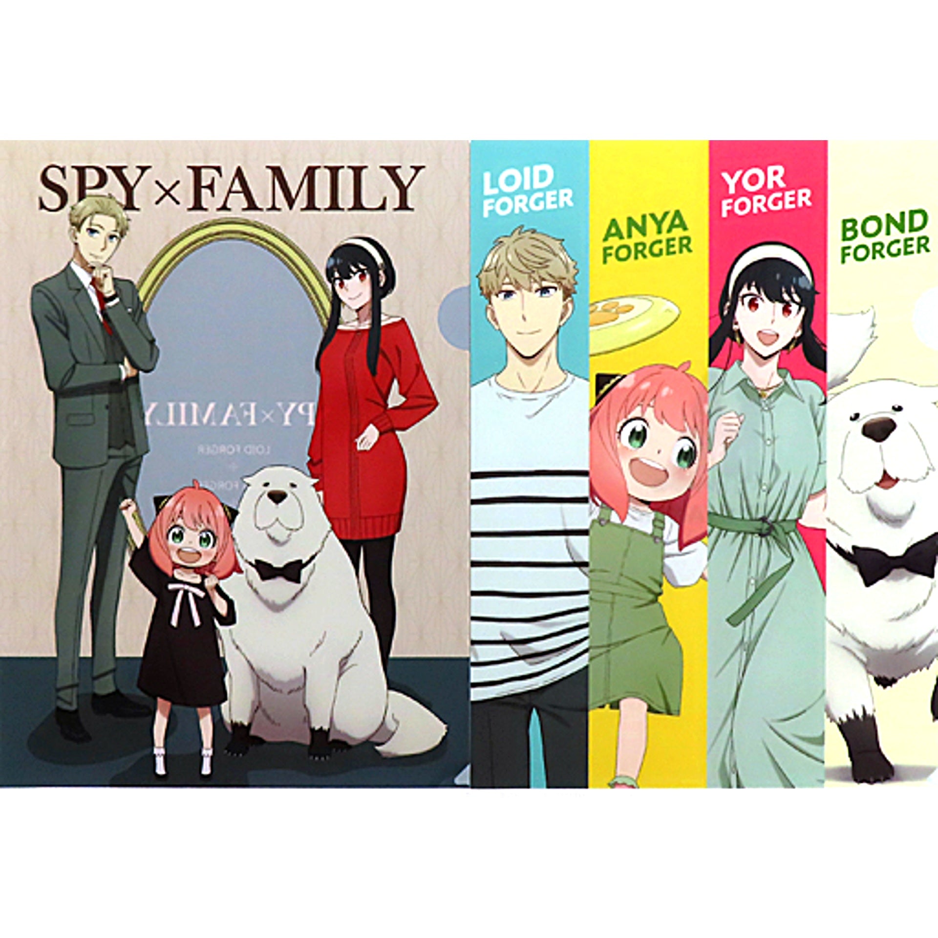 Forger Family A4 Clear File Set of 2 Ichiban Kuji SPY x FAMILY Embark on a mission Prize H [USED]