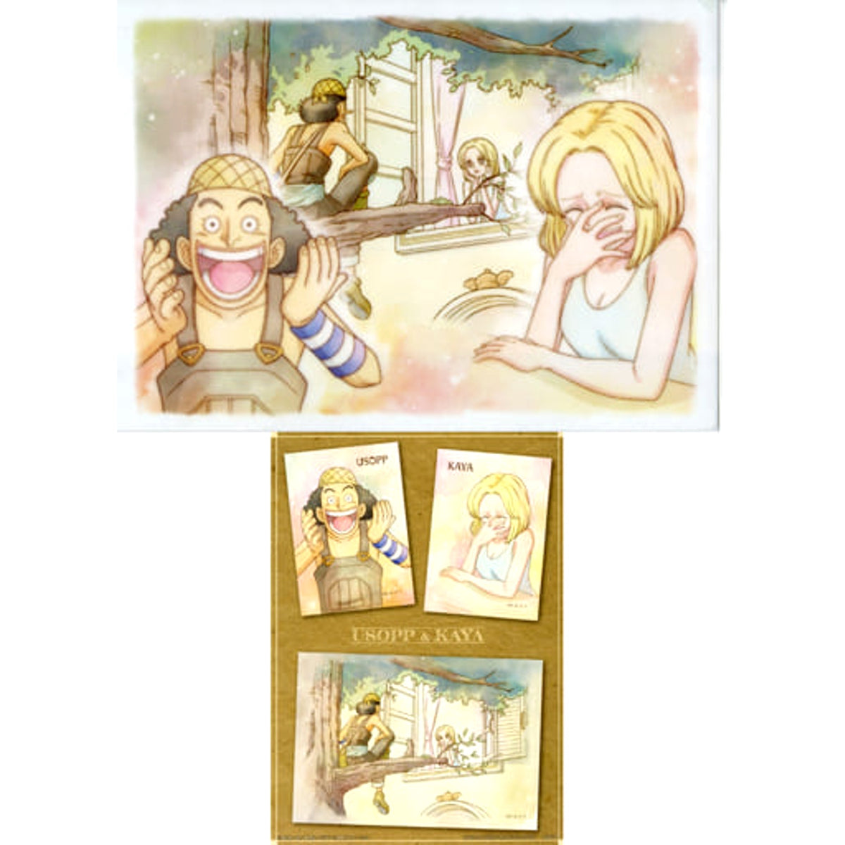 One Piece Usopp Kaya Ichiban Kuji Emotional Stories 2 A4 Clear File & Sticker Set Prize H [USED]