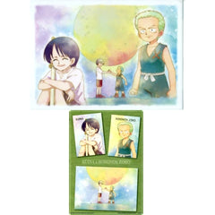 One Piece Zoro Kuina Ichiban Kuji Emotional Stories 2 A4 Clear File & Sticker Set Prize H [USED]