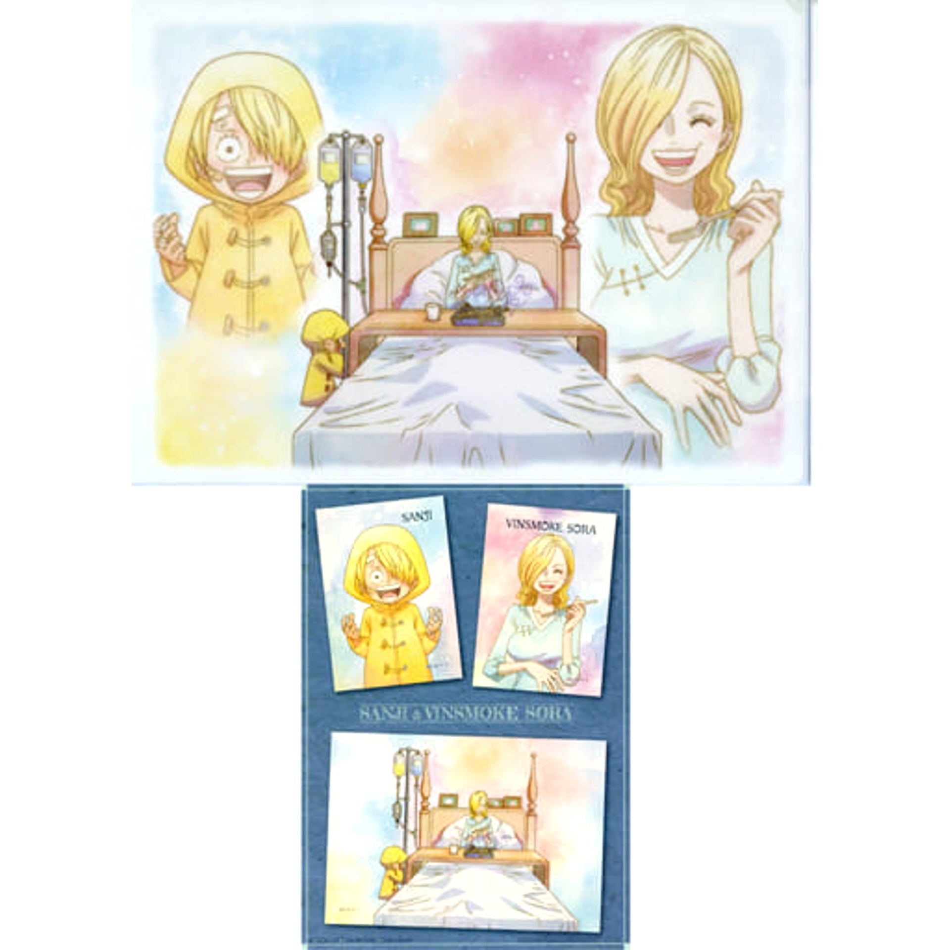 One Piece Sanji Sora Ichiban Kuji Emotional Stories 2 A4 Clear File & Sticker Set Prize H [USED]