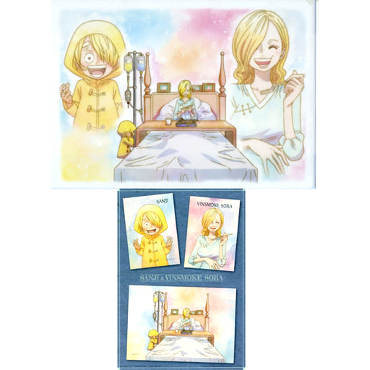 One Piece Sanji Sora Ichiban Kuji Emotional Stories 2 A4 Clear File & Sticker Set Prize H [USED]
