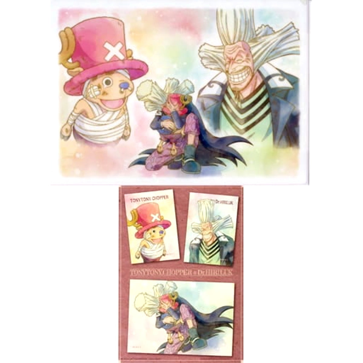 One Piece Chopper Dr. Hiluluk Ichiban Kuji Emotional Stories 2 A4 Clear File & Sticker Set Prize H [USED]