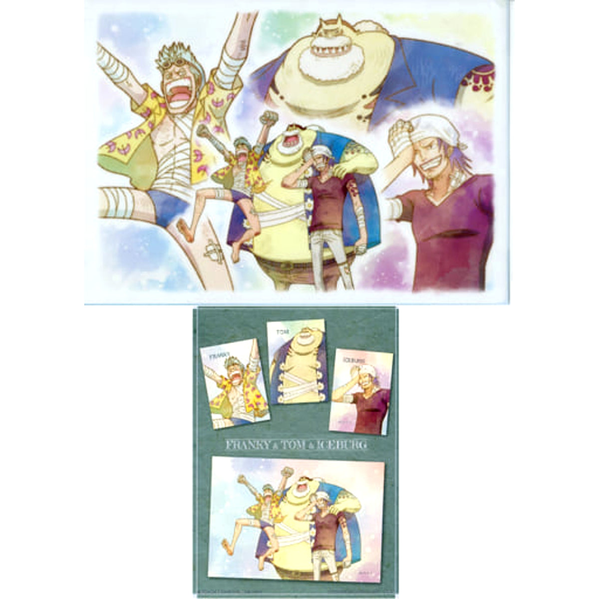 One Piece Franky Family Ichiban Kuji Emotional Stories 2 A4 Clear File & Sticker Set Prize H [USED]