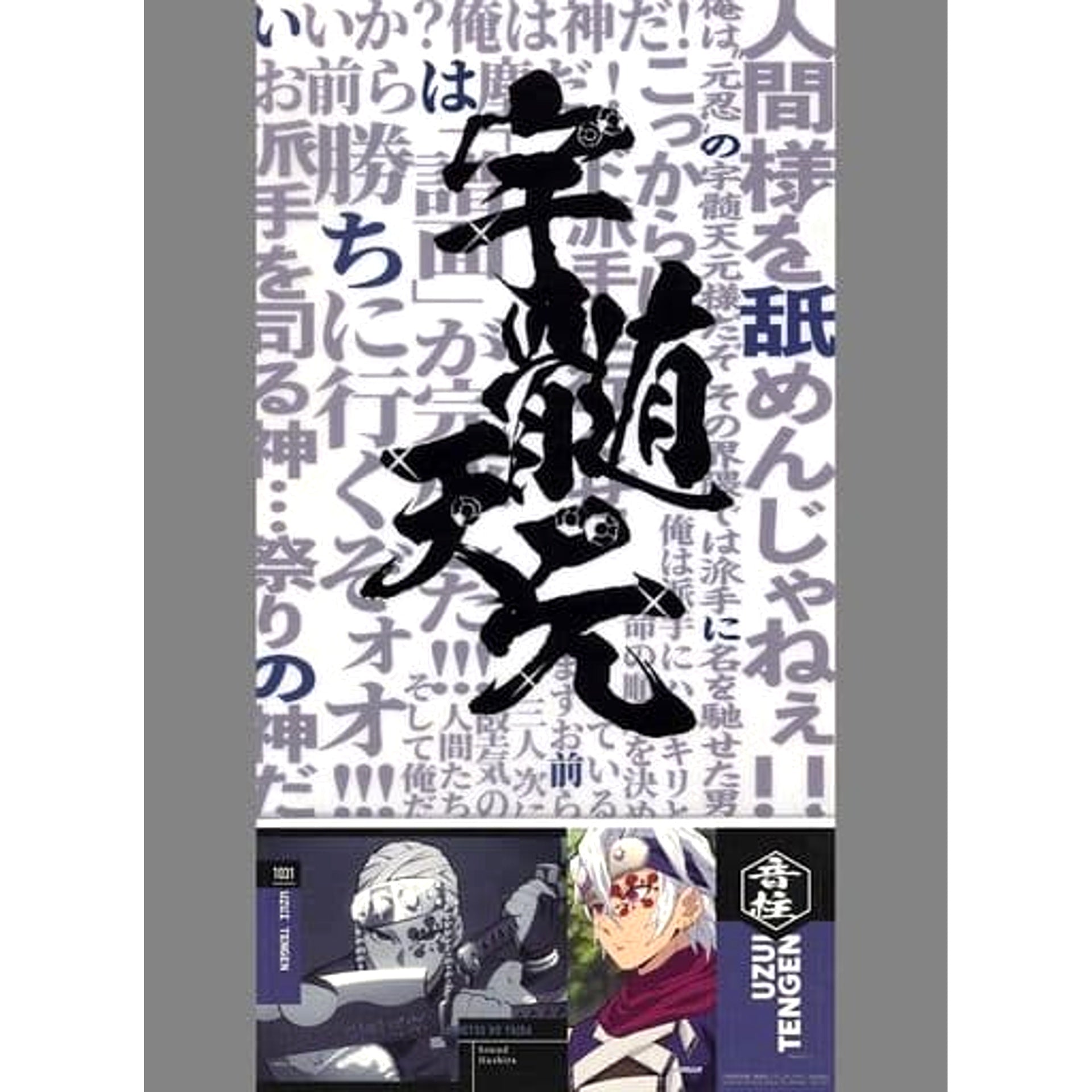 Demon Slayer: Kimetsu no Yaiba Tengen Uzui Ichiban Kuji Fumetsu No Kizuna A4 Clear File & Sticker Set Prize F [USED]