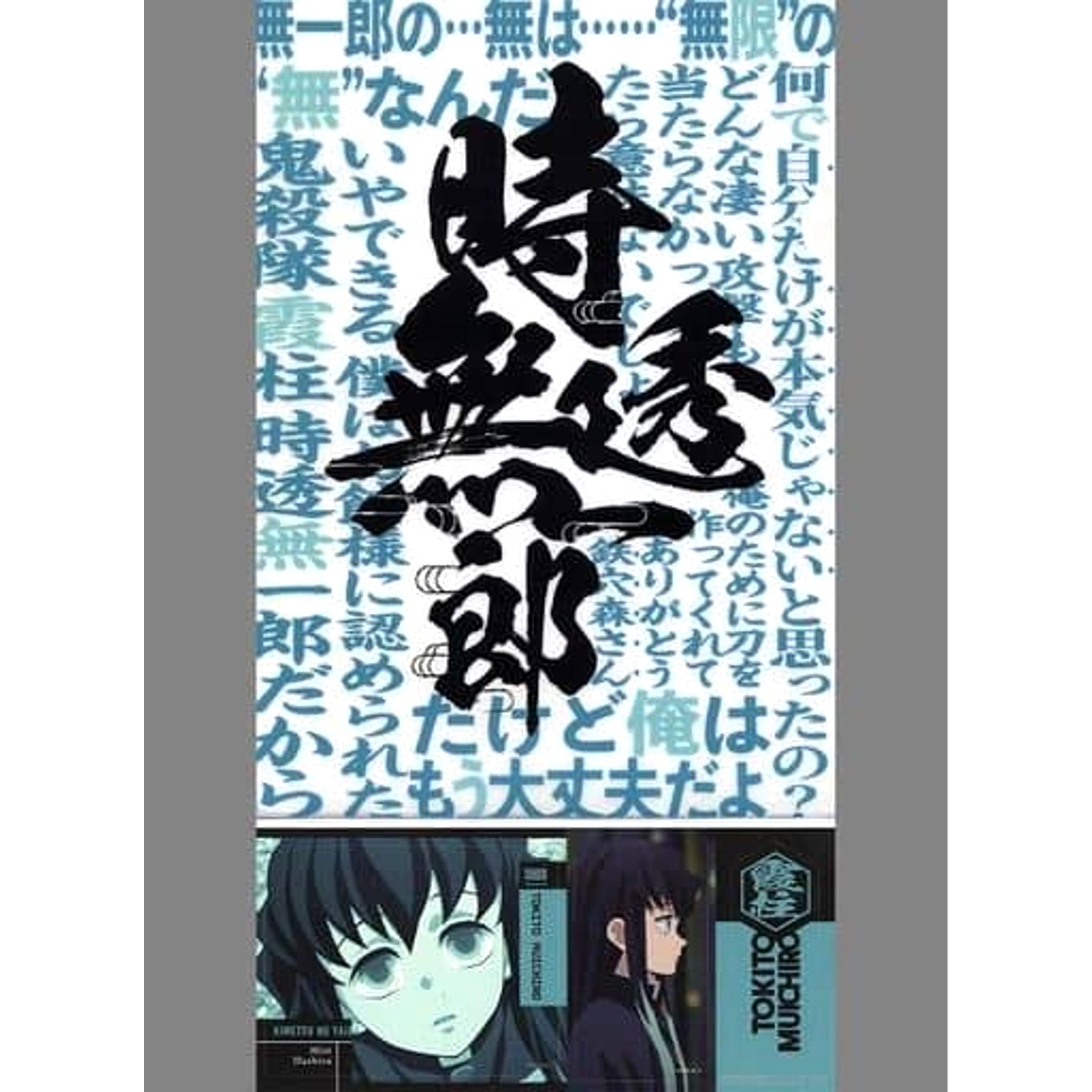 Demon Slayer: Kimetsu no Yaiba Muichirou Tokitou Ichiban Kuji Fumetsu No Kizuna A4 Clear File & Sticker Set Prize F [USED]