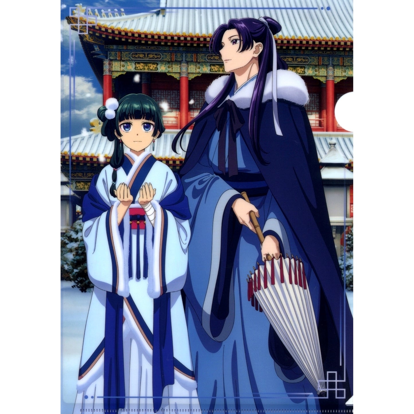 Maomao & Jinshi Winter Ver. A4 Clear File FUNTOS with The Apothecary Diaries [USED]