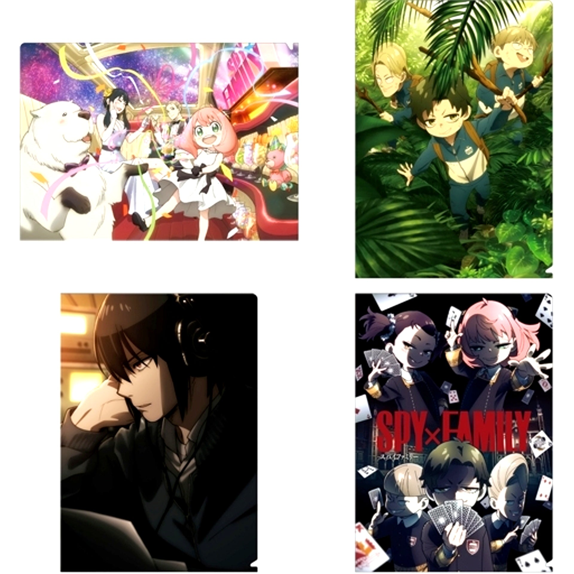 Set of 4 Mission 26-29 Main Visual Spy x Family A4 Clear Files [USED]