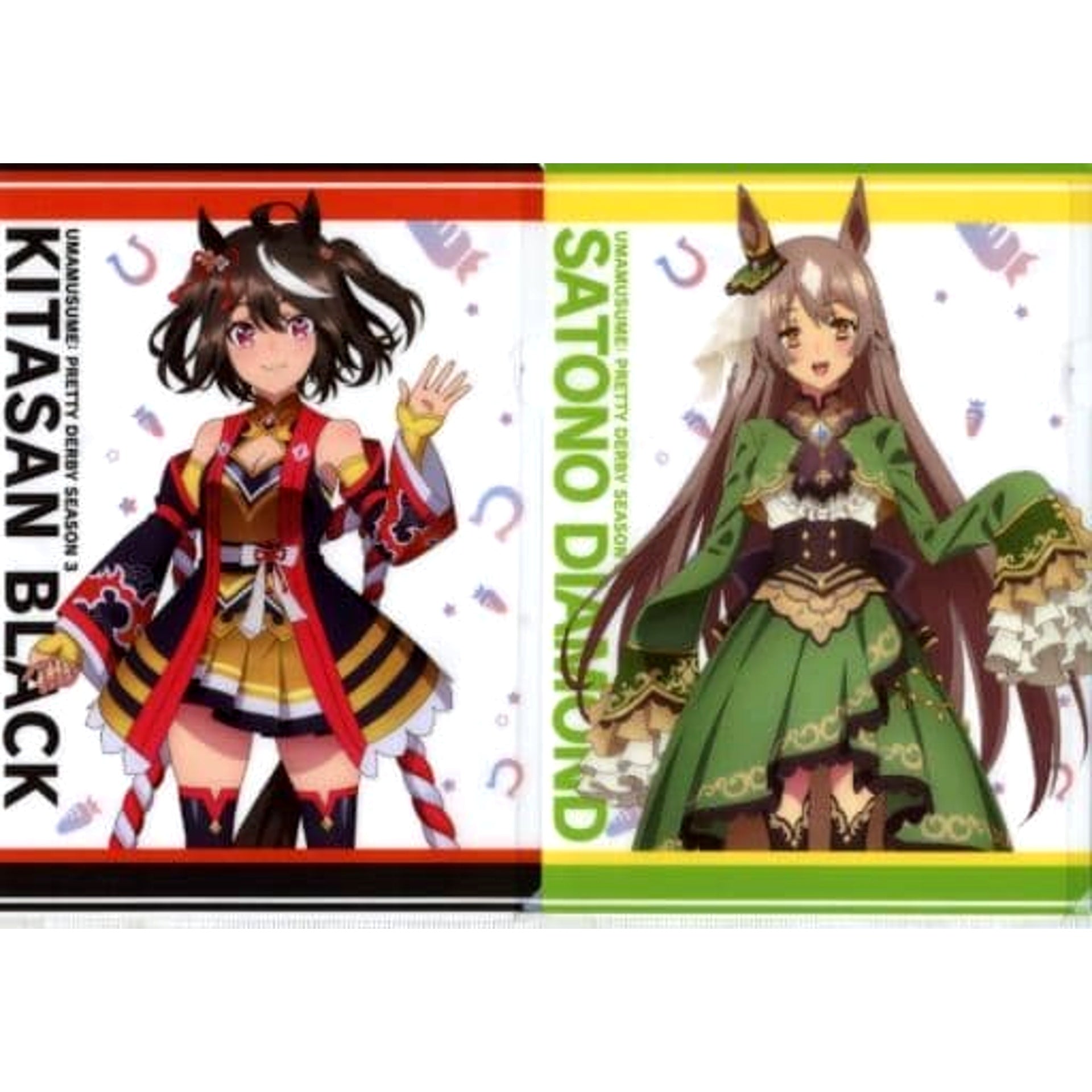 Uma Musume: Pretty Derby Season 3 Kitasan Black Satono Diamond Standing Picture Ichiban Kuji A4 File Folder Set Prize G [USED]